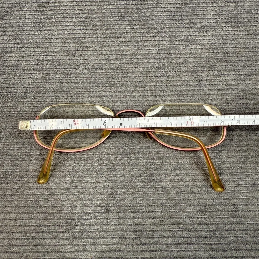 Anne Klein Rainbow Jasmine Y2k Eyeglasses Frames Italy 50/21 030 Rose Gold Oval